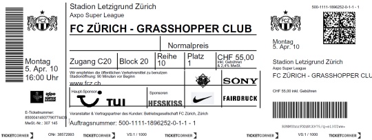 5. April 2010, FC Zürich v Grasshopper Club Zürich 3:2 (1:2)